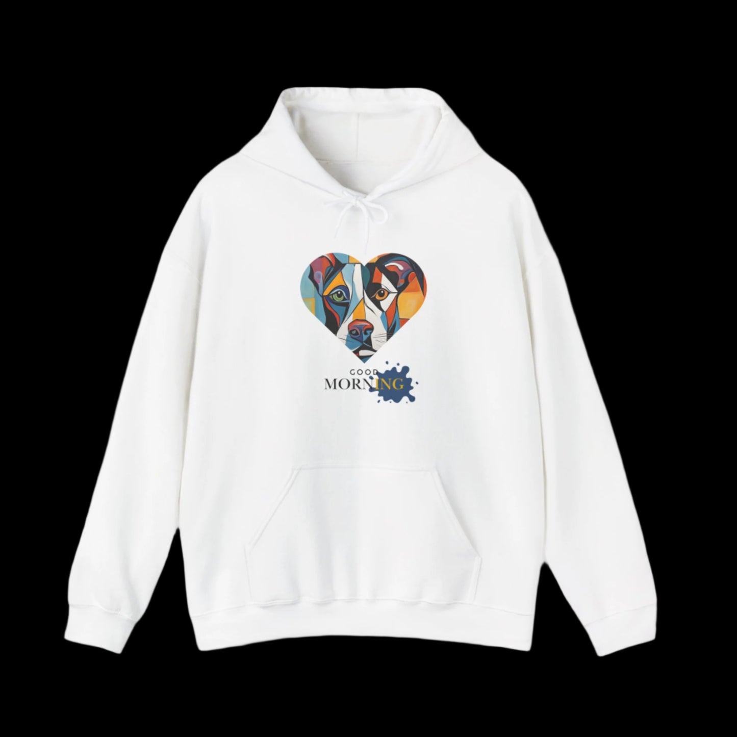 good morning dog abstract design dog walking clothes