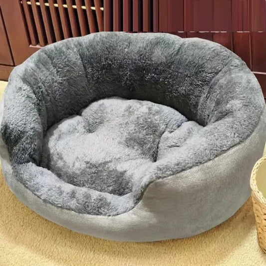gorgeous soft pet bed dog gray