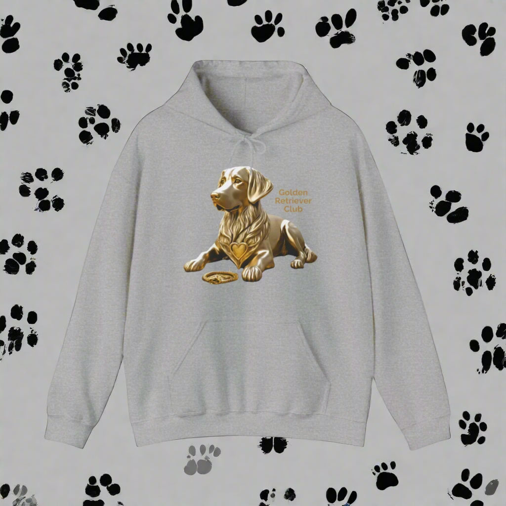 gray golden retriever hoodie