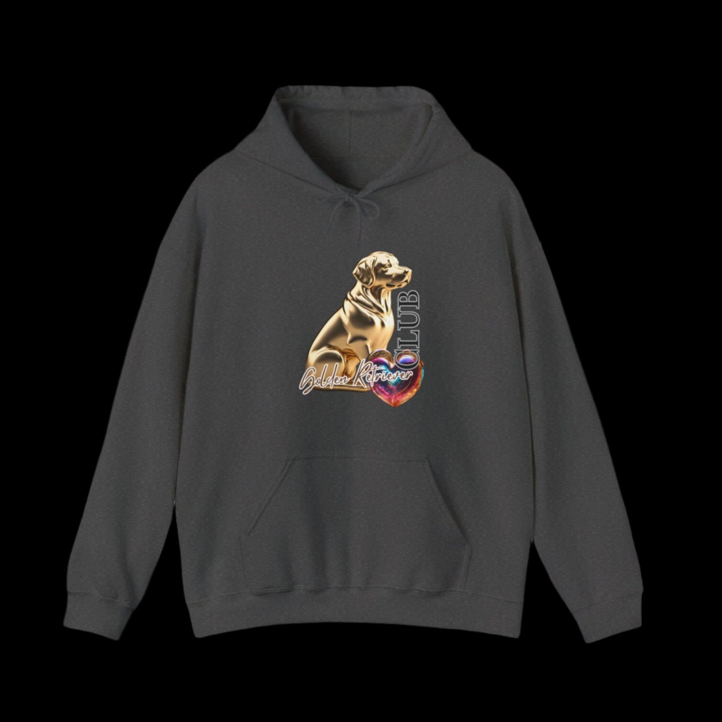 gray golden retriever hoodie sweatshirt premium quality
