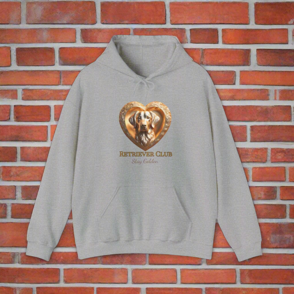 gray golden retriver hoodie sweatshirt