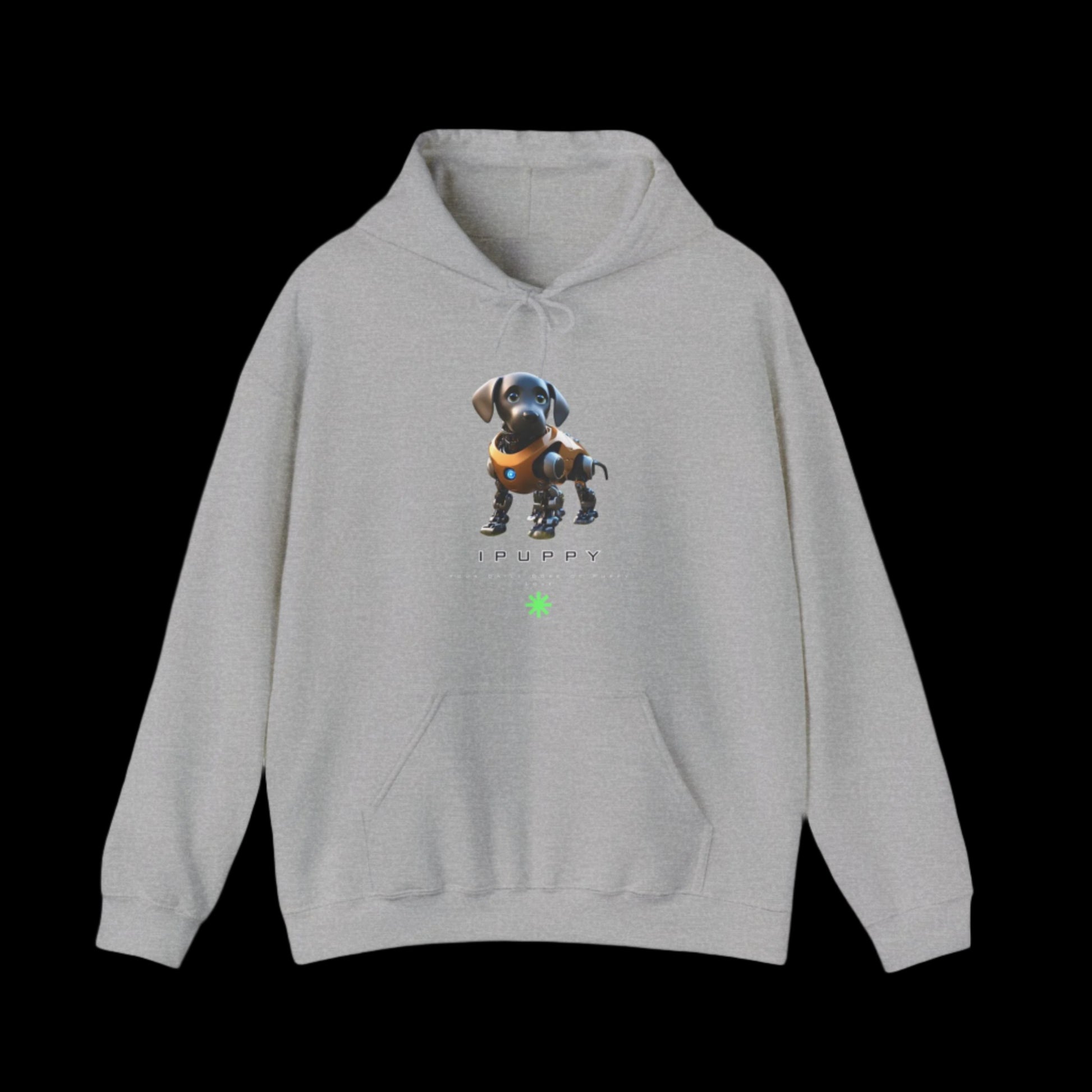 gray ipuppy puppy robot hoodie sniffwaggleandwalk