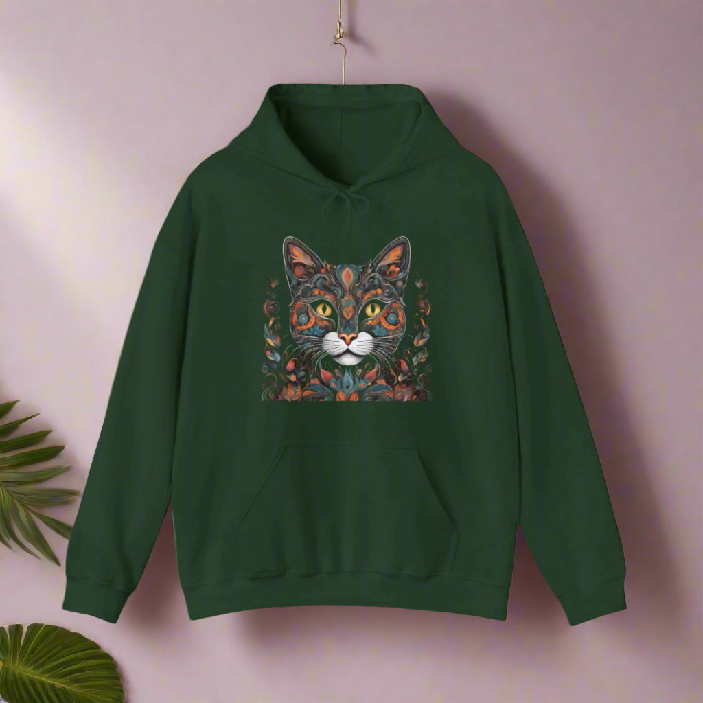 green cat hoodie cat lovers clothes pussy clothes