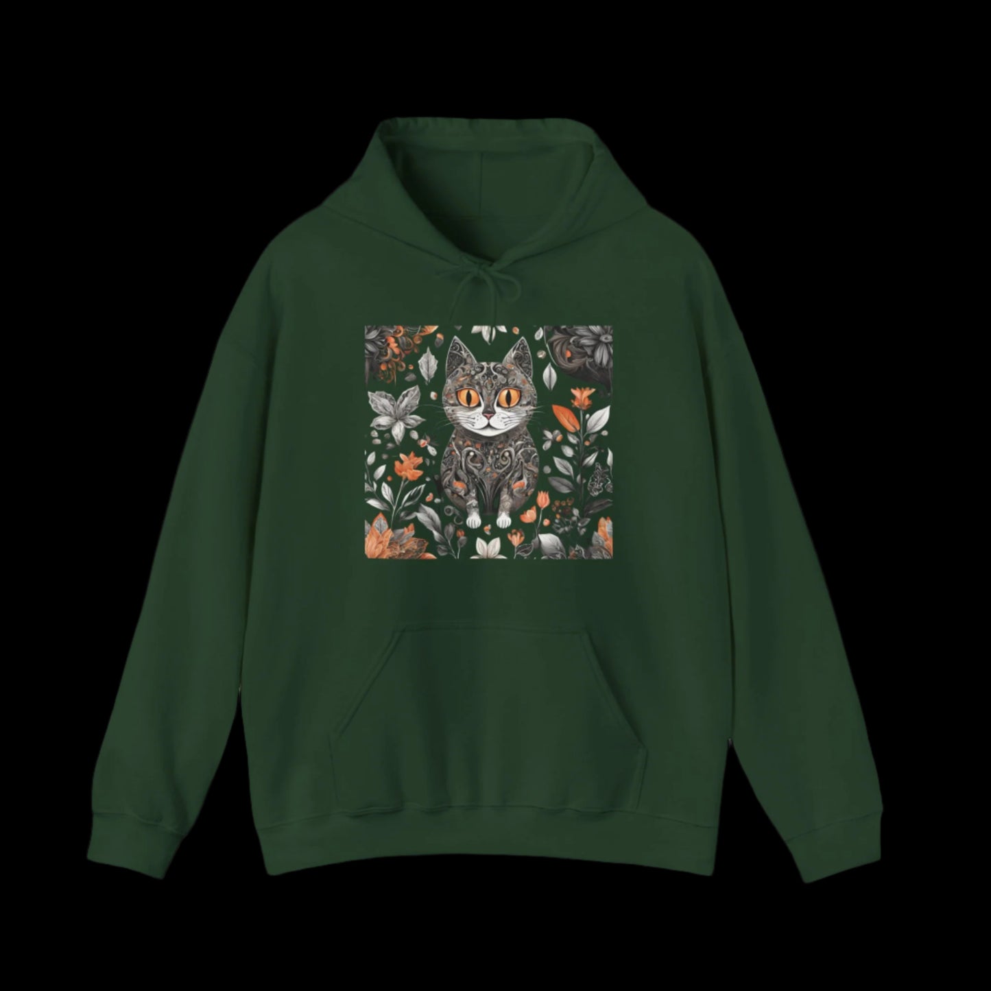 cat hoodie pussy clothing black green
