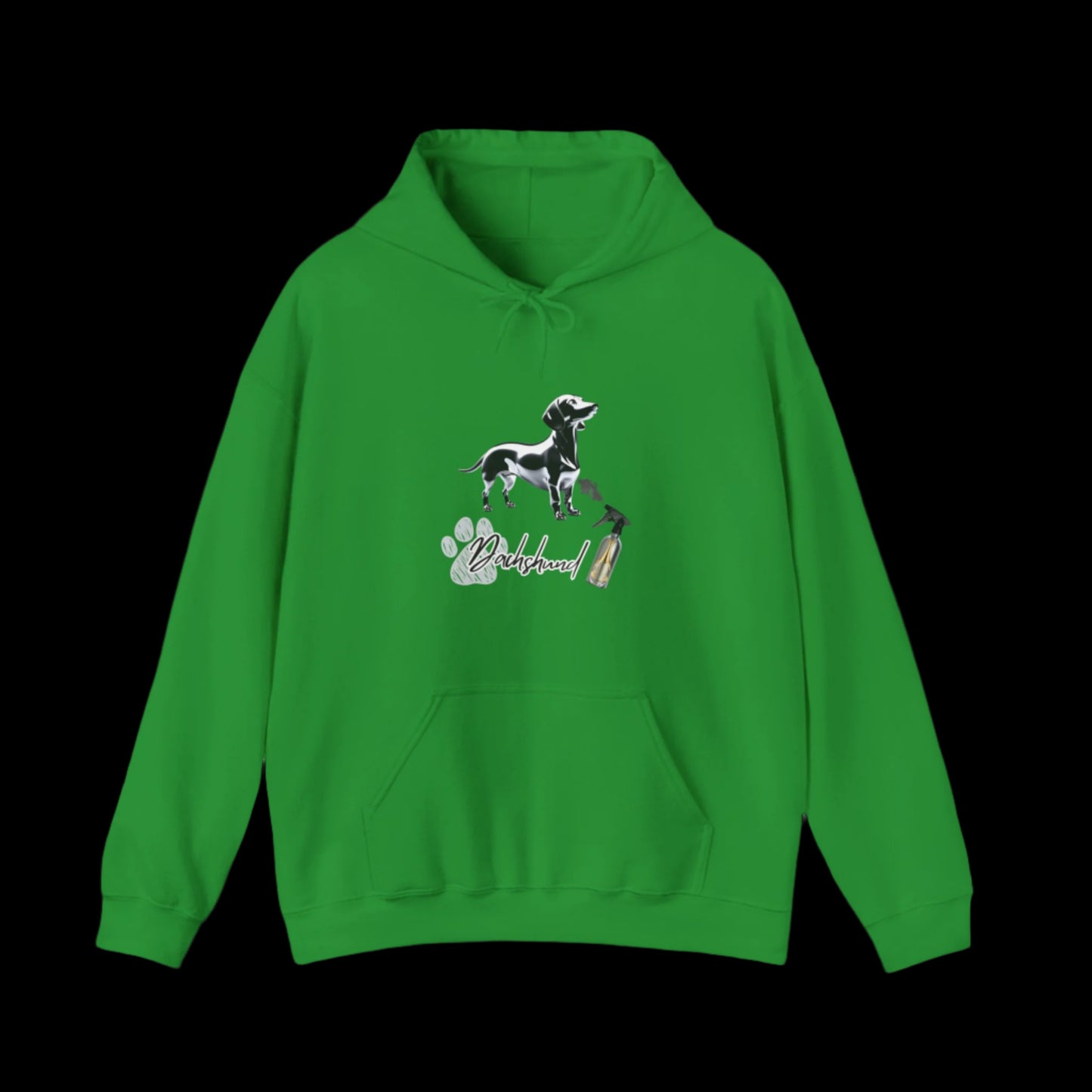 green dachshund hoodie, dachshund art hoodie, dachshund lover gift, dog lover hoodie, streetwear hoodie, dachshund spray paint design, metal dachshund hoodie, artistic dachshund sweatshirt, dog mom hoodie, sausage dog hoodie sweatshirt premium green