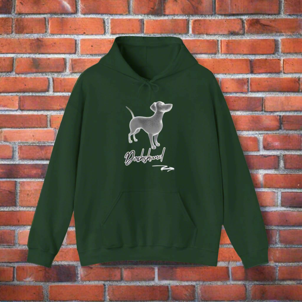 dachshund premium hoodie dog lover hoodie green