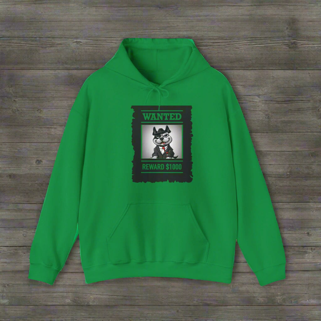 dog lover clothes gift  "Wanted" Hooded Sweatshirt - Sniff Waggle And Walk