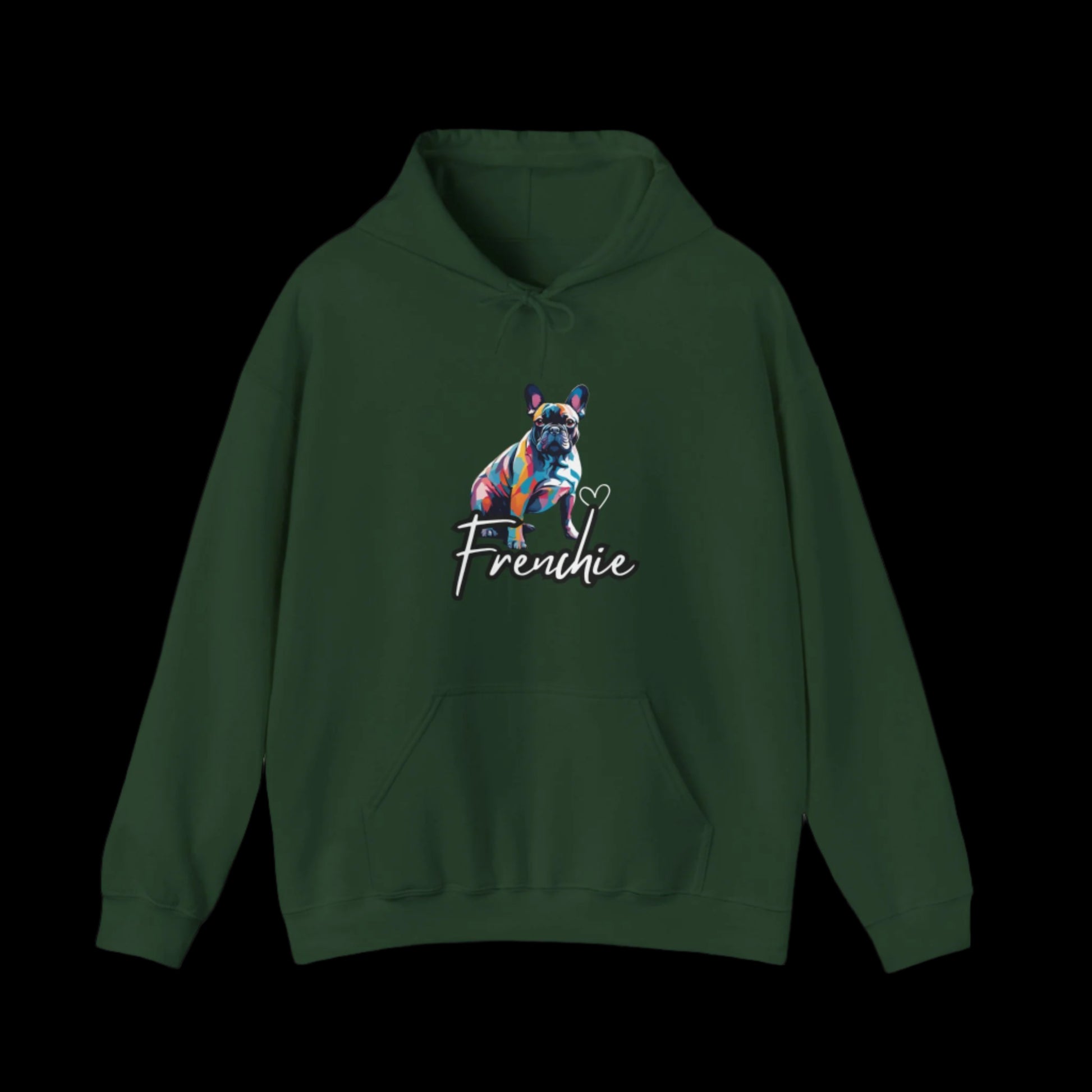 green frenchie french bulldog hoodie premium sweatshirt clothes