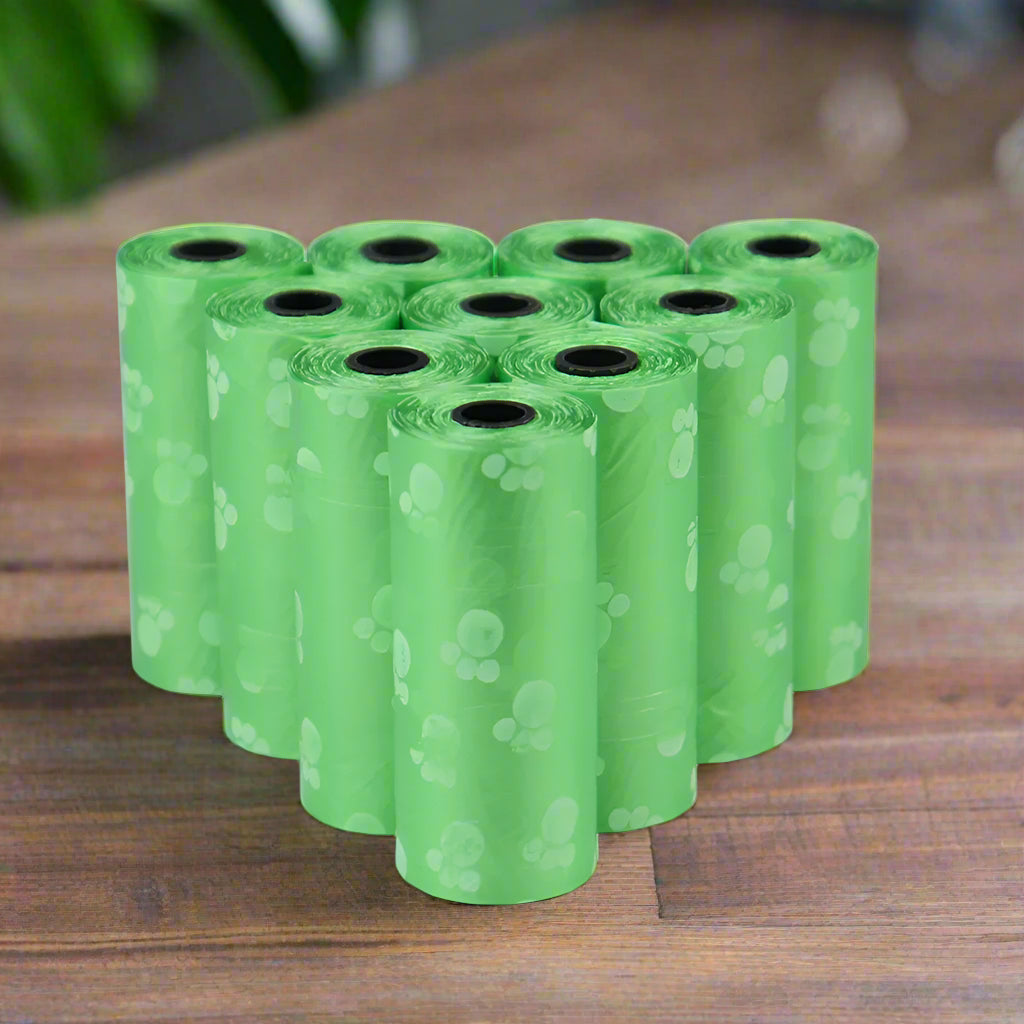 green poo bag Waste Refuse bags. - Sniff Waggle And Walk