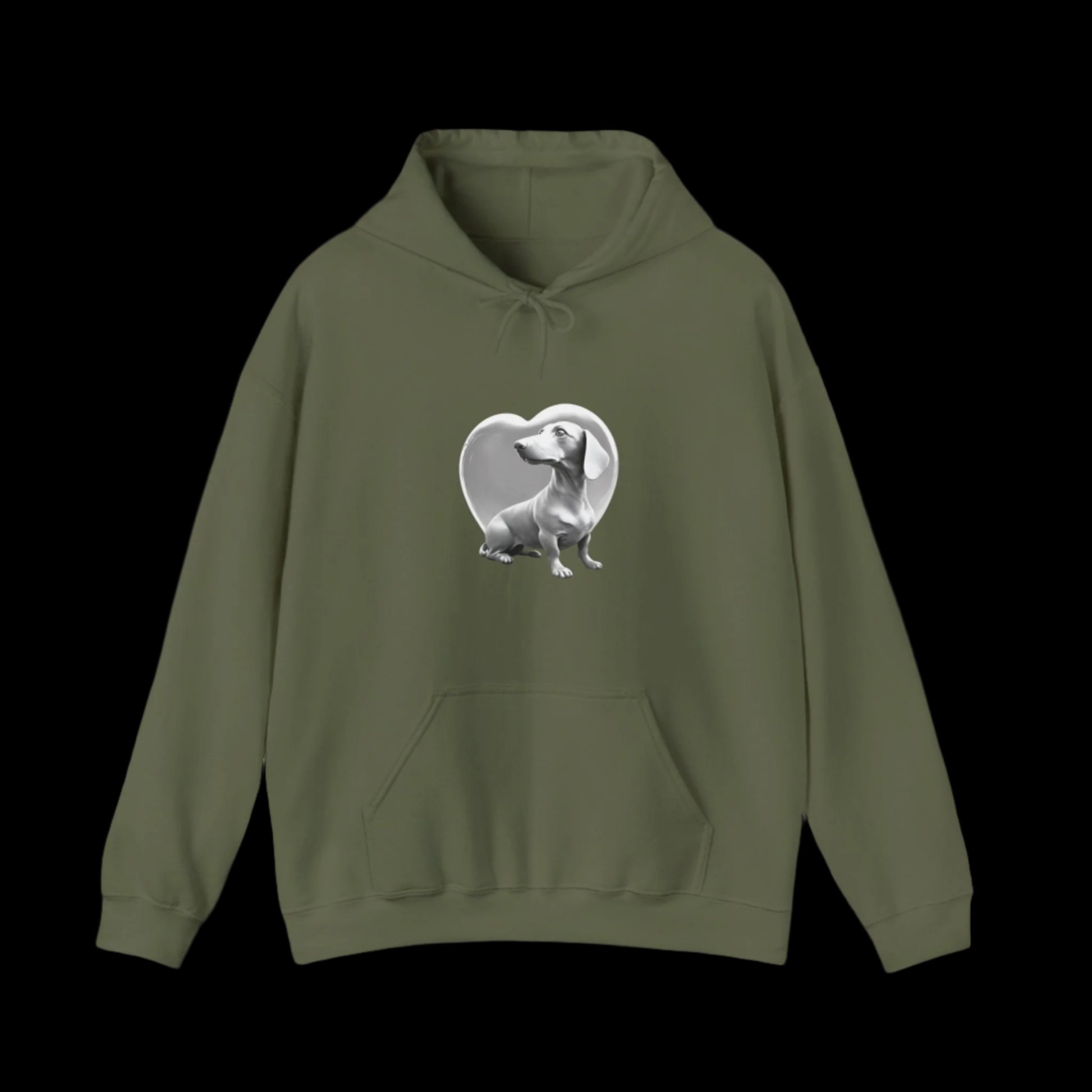 green sausage dog dachshund dog lover hoodie sweatshirt clothes