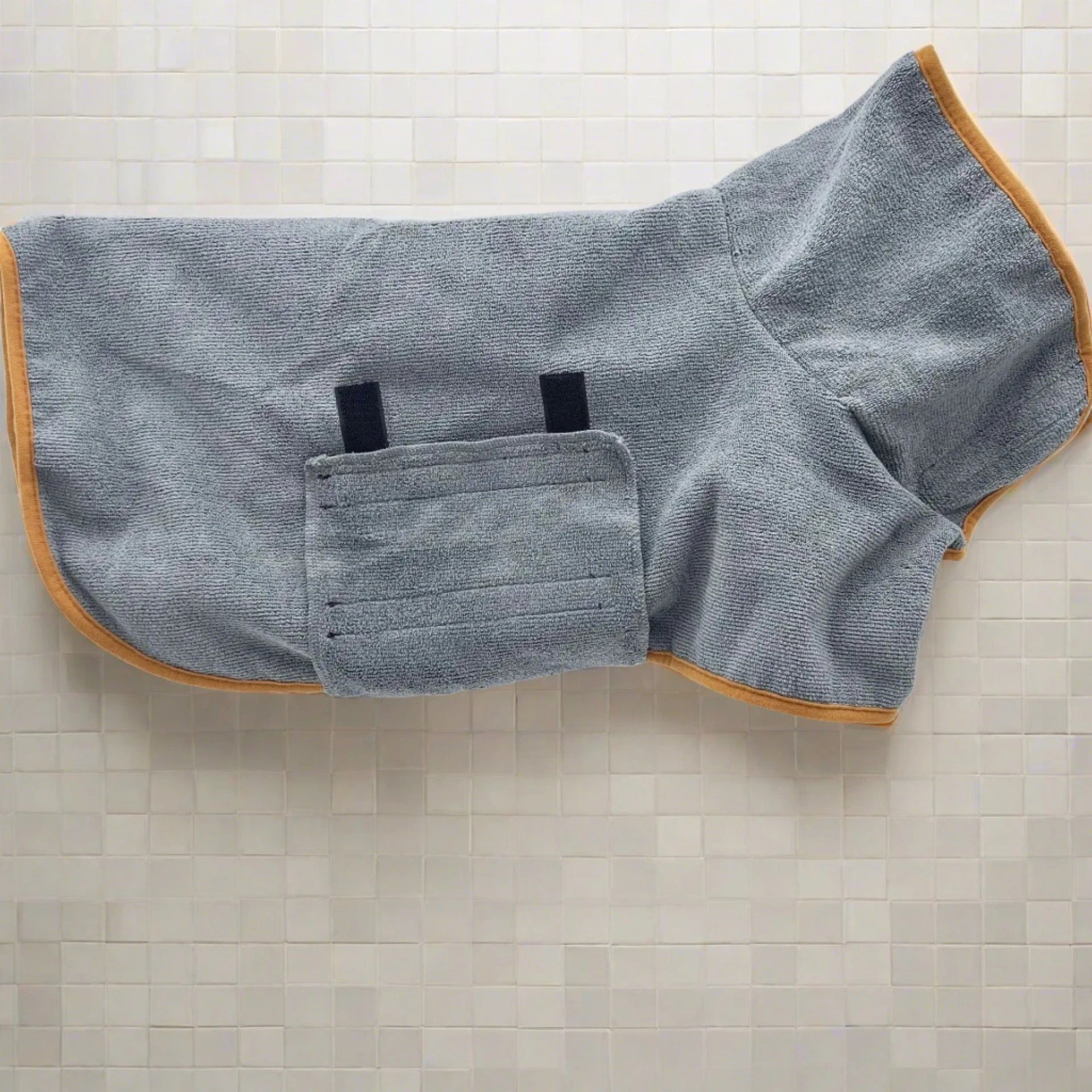 grey Absorbent Dog Bathrobe by SniffWaggleNWalk⢠- Sniff Waggle And Walk