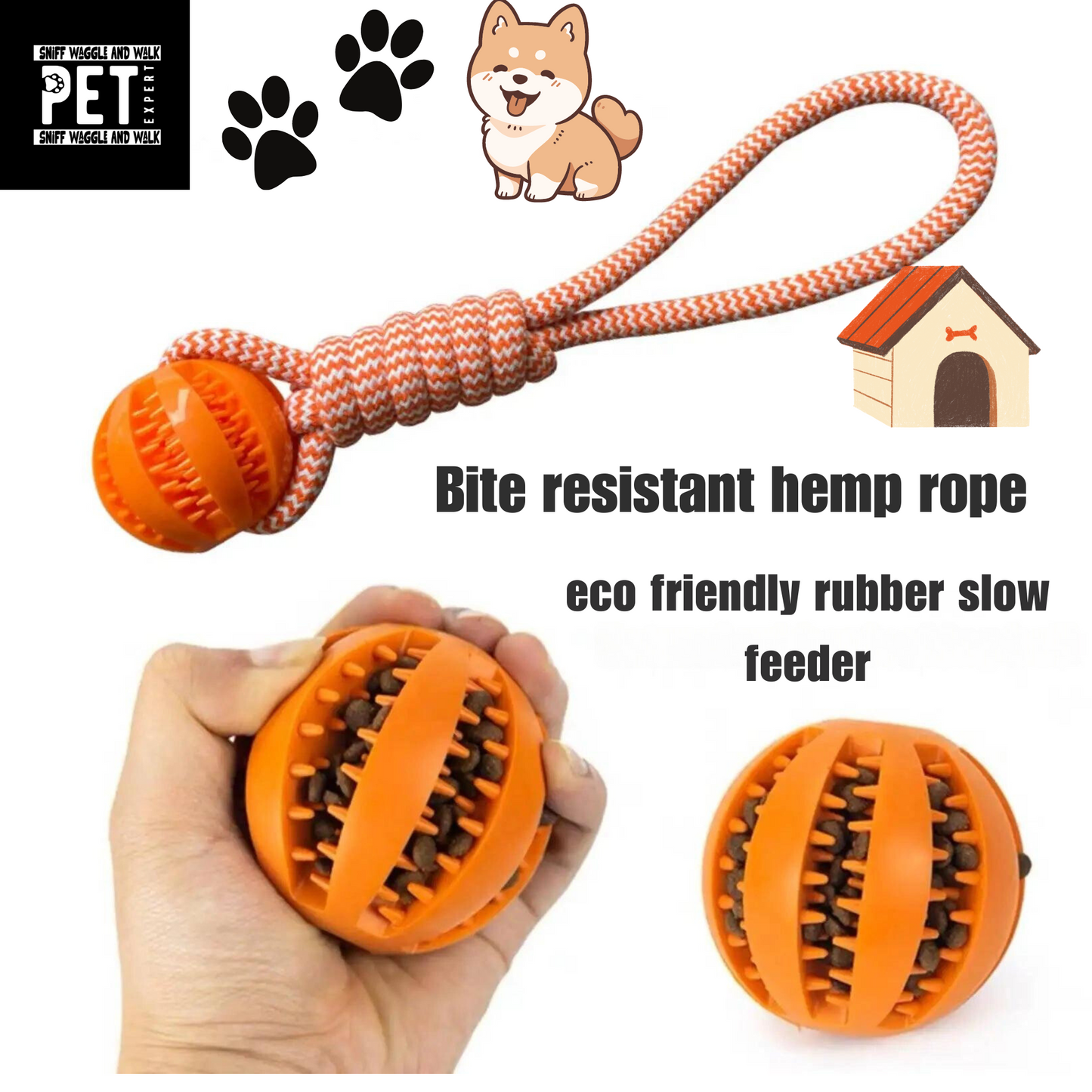 hemp rope dog toy tough indestructable