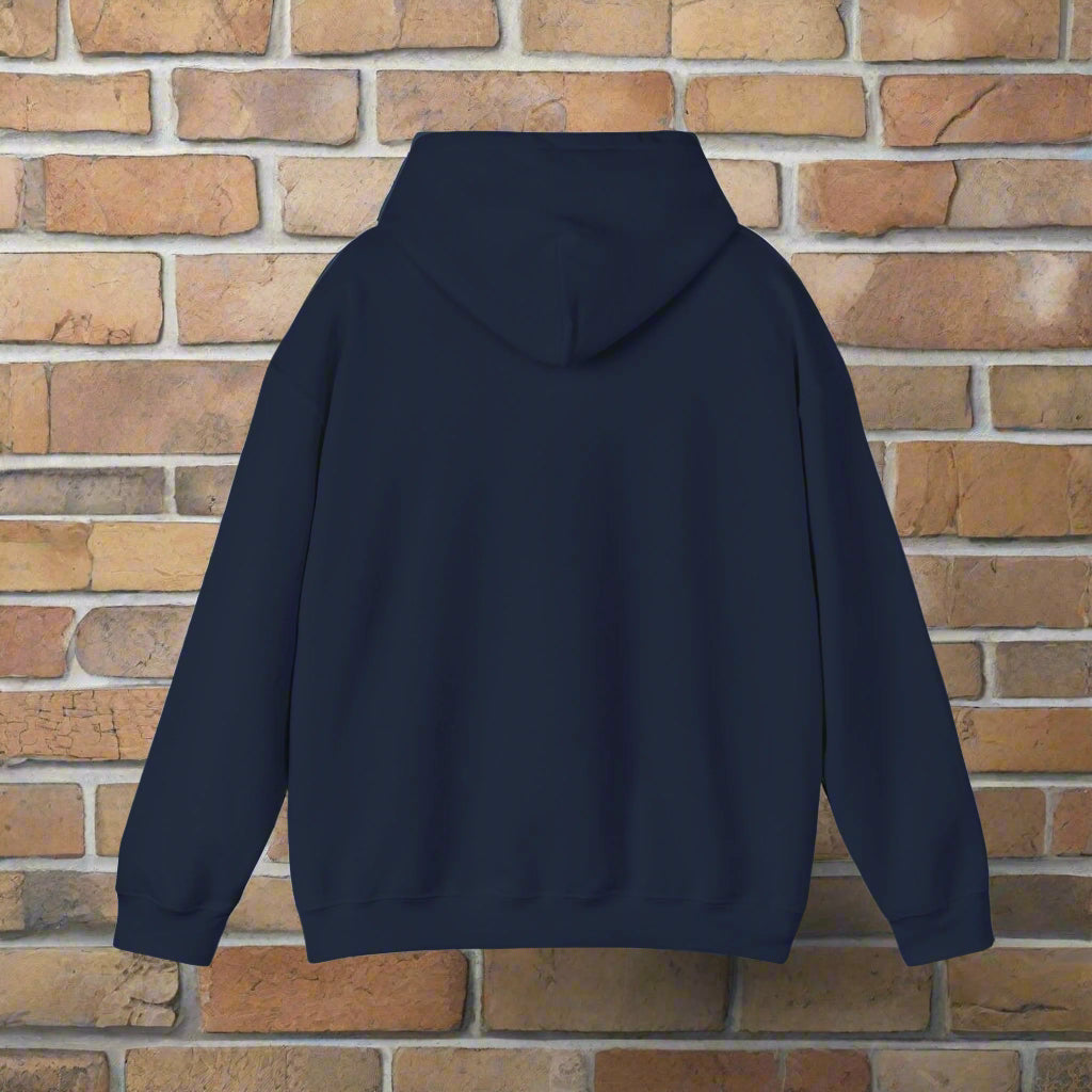 Unisex Heavy Blend⢠Dog Hair I dont care Hooded Sweatshirt - Sniff Waggle And Walk blue