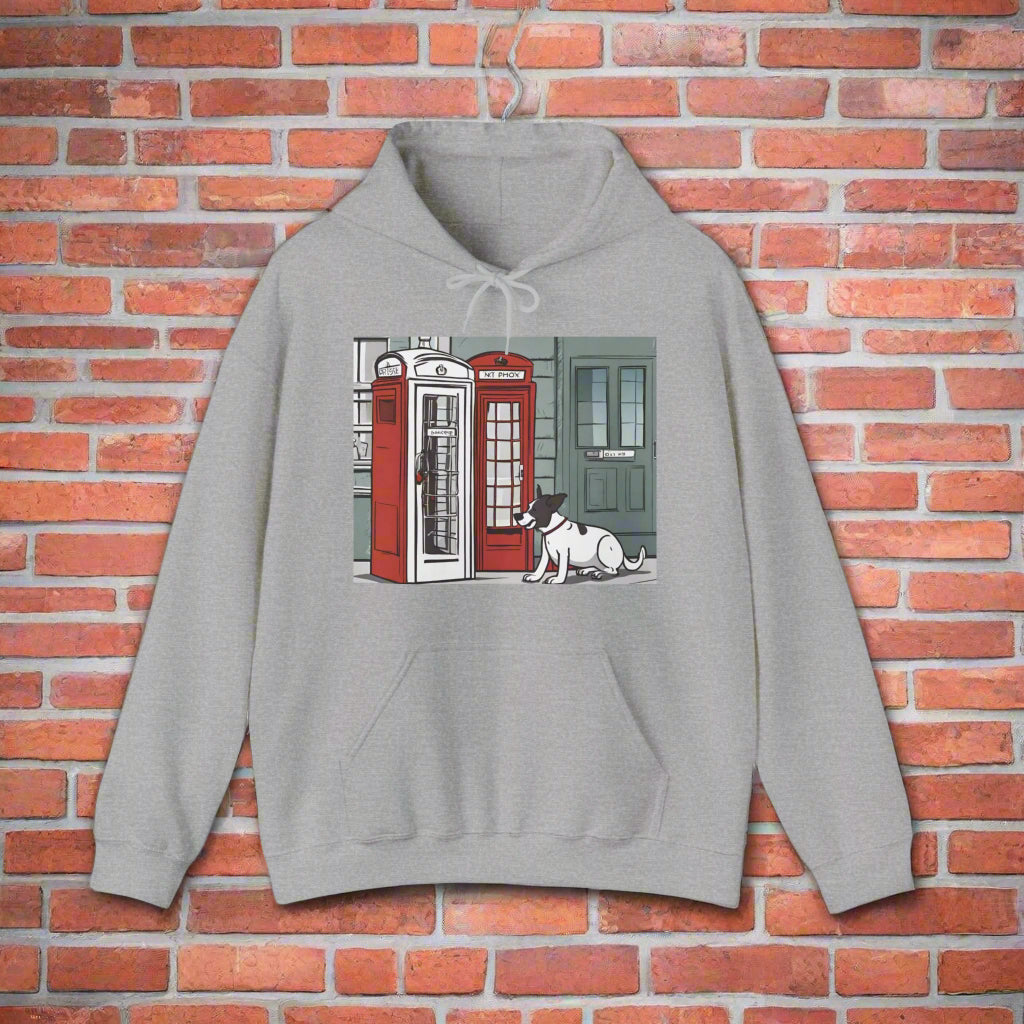 gray dog clothes gift idea Unisex Heavy Blend⢠Hooded Sweatshirt - Sniff Waggle And Walk