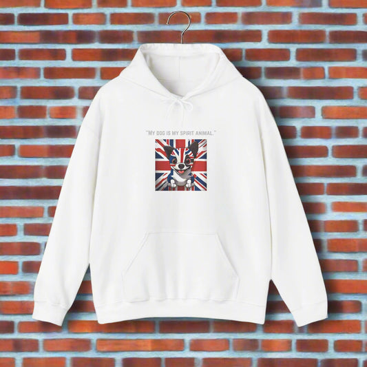 "My dog is my spirit animal."™ Hooded Sweatshirt - Sniff Waggle And Walk