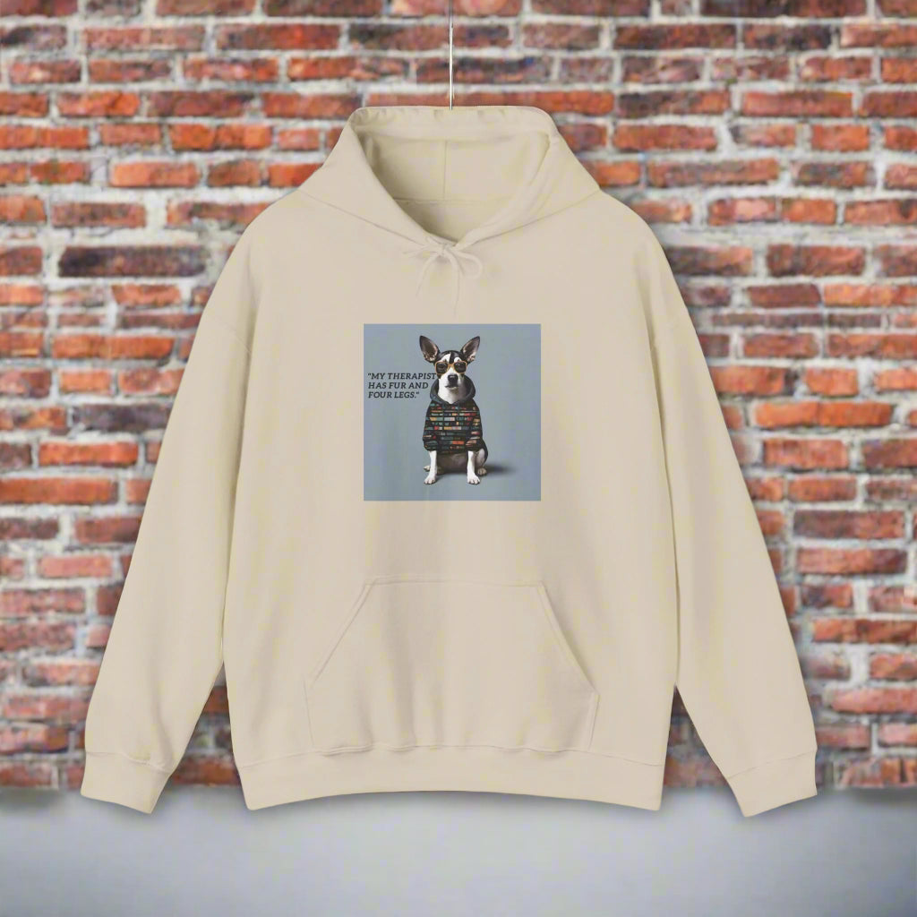 eco friendly dog walking hoodie white cream designer