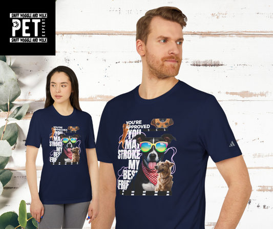 humourous dog walking tshirt