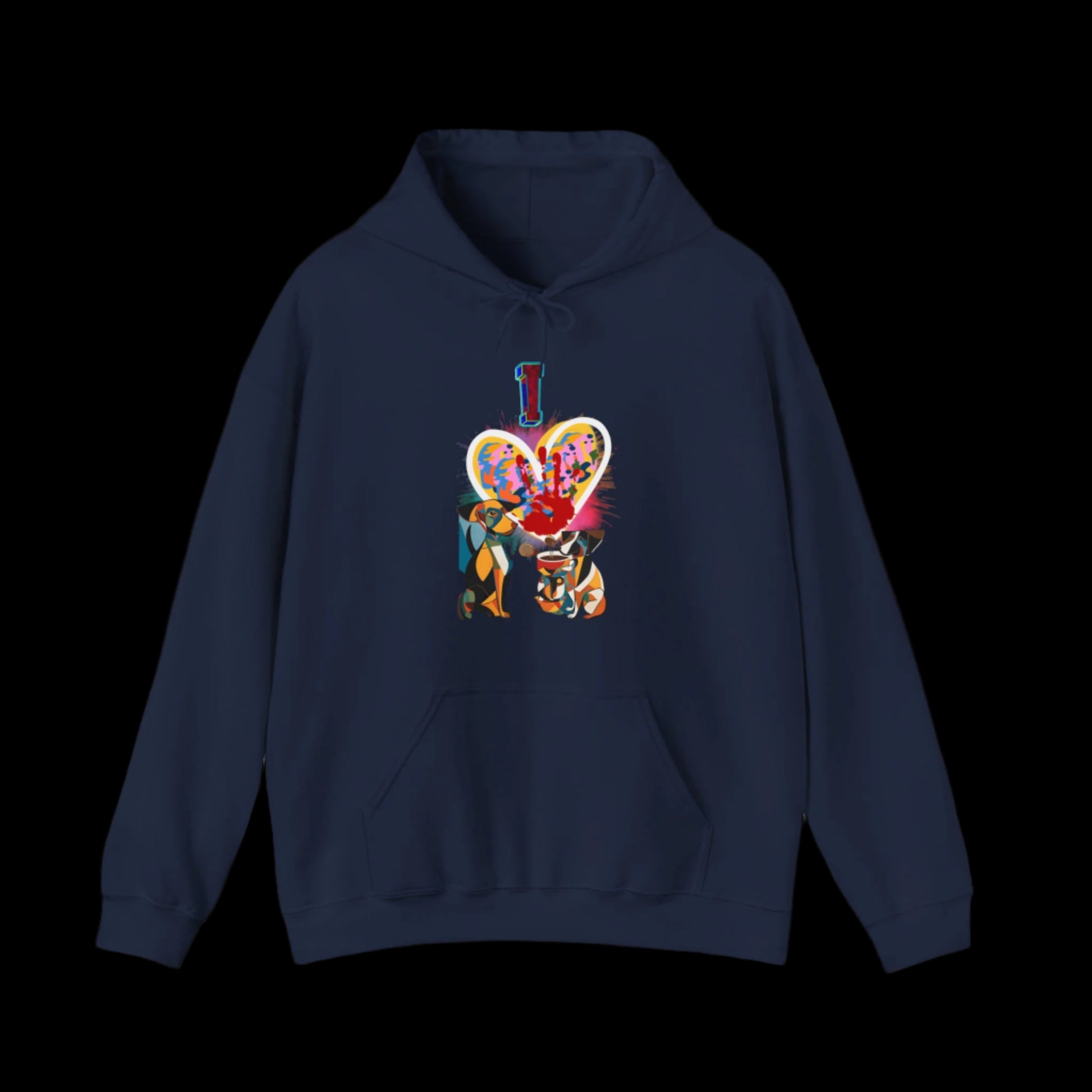 i love dogs hoodie premium