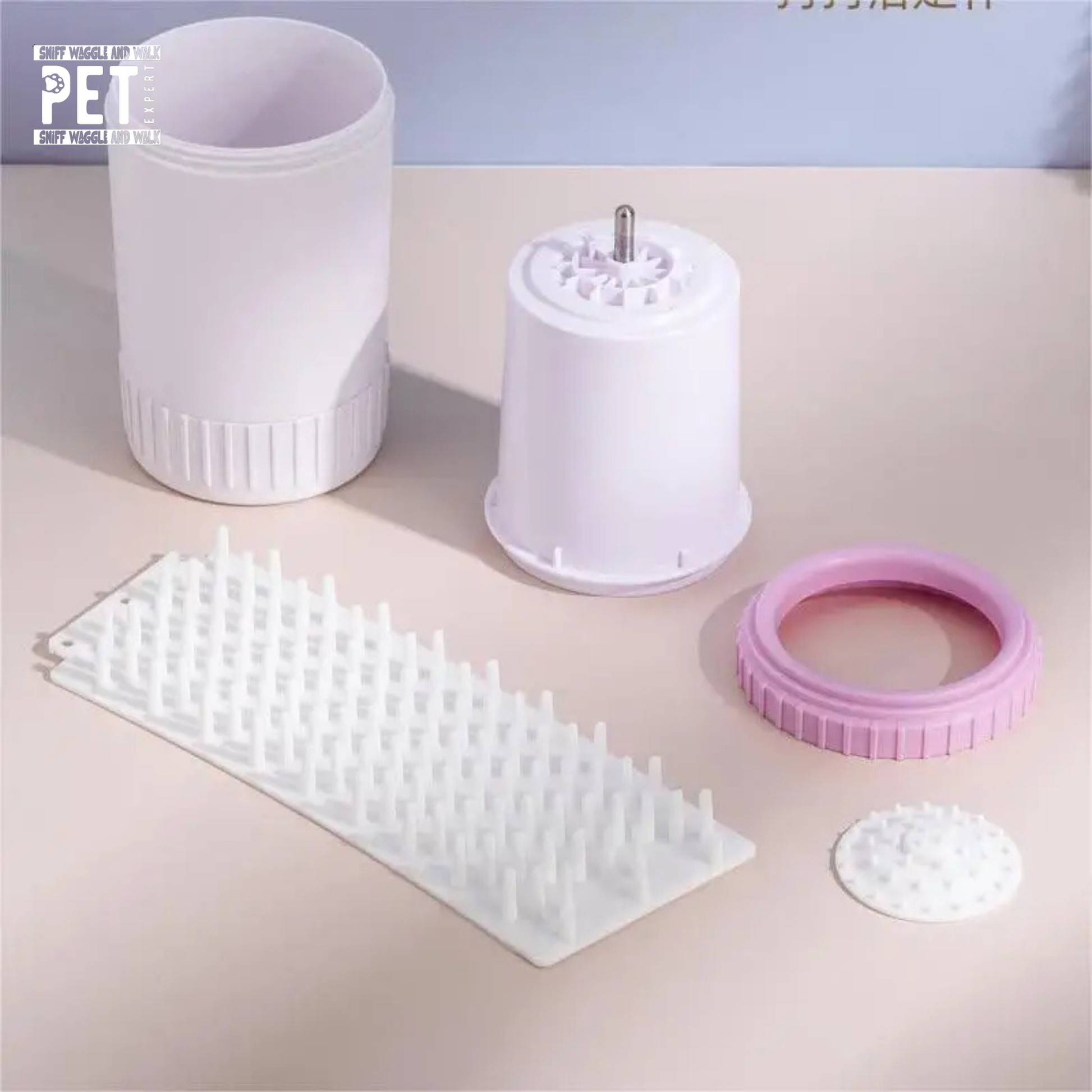 inside dog paw cleaner