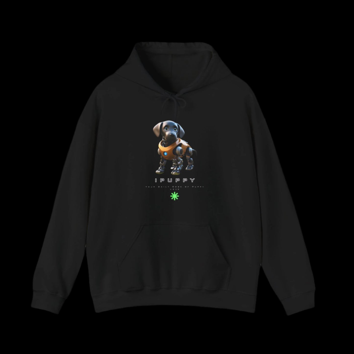 ipuppy puppy robot hoodie black sniffwaggleandwalk