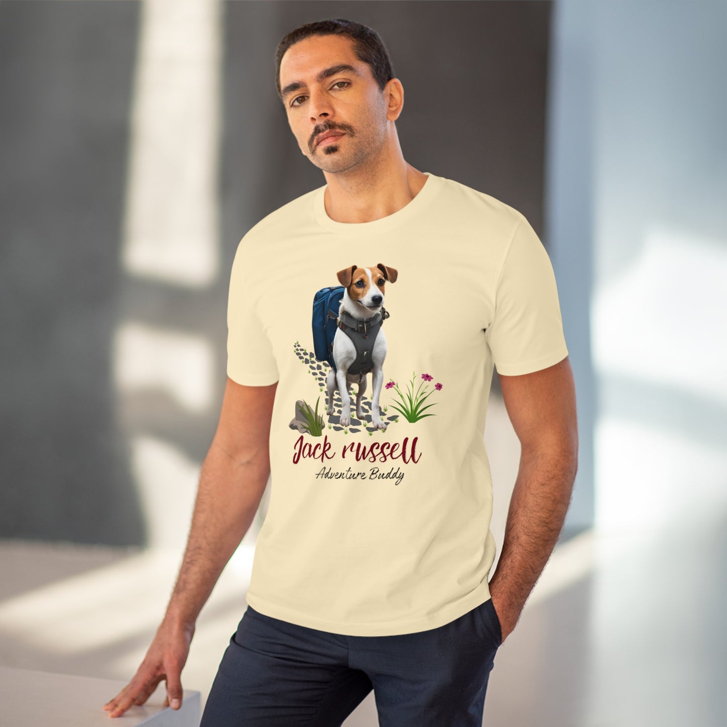 jack russel tshirt colourful