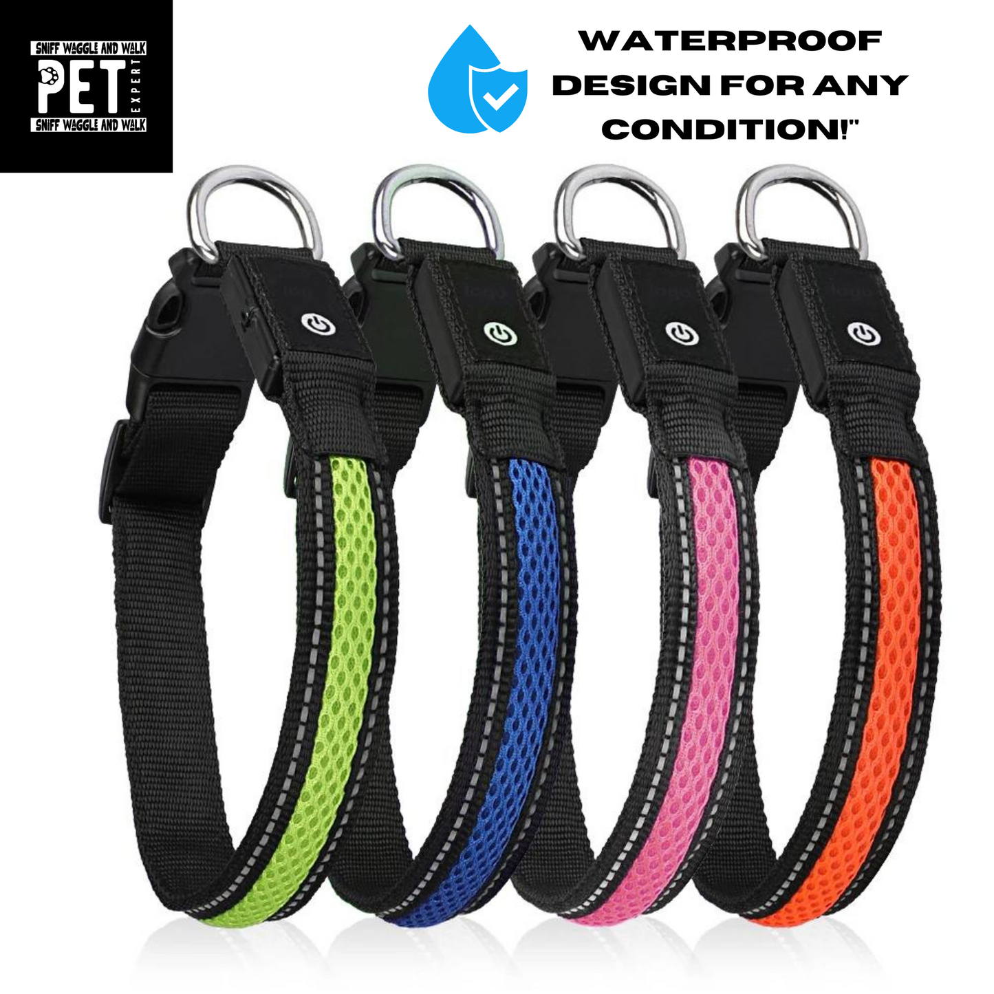 led dog collar safety