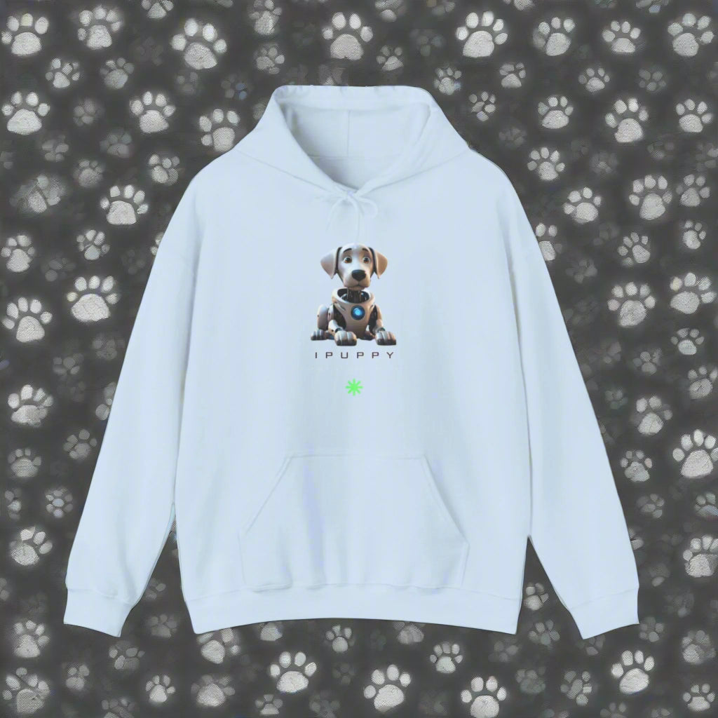 light blue dog hoodie ipuppy robot dog hoodie