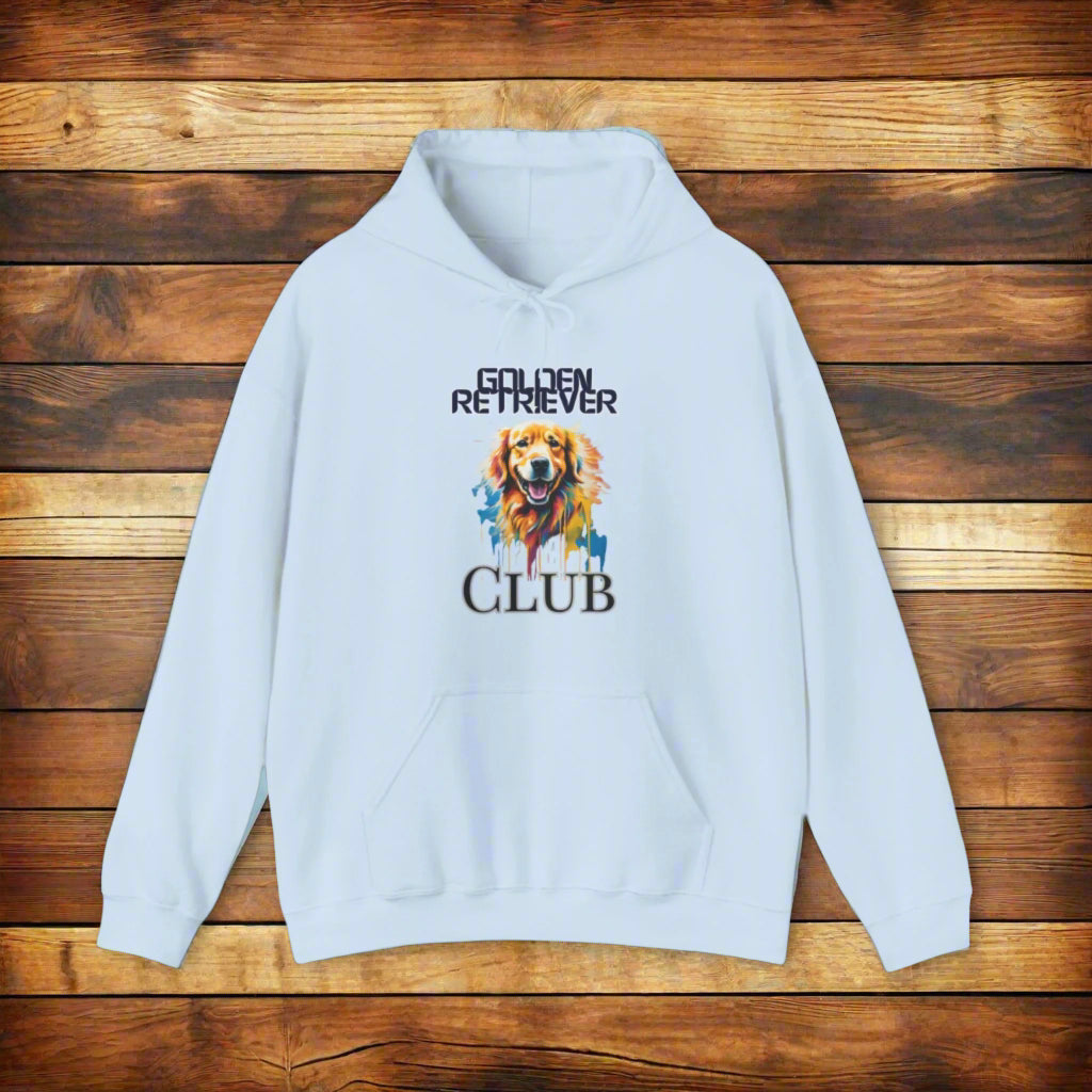 light blue golden retriever premium quality hoodie sweatshirt clothes