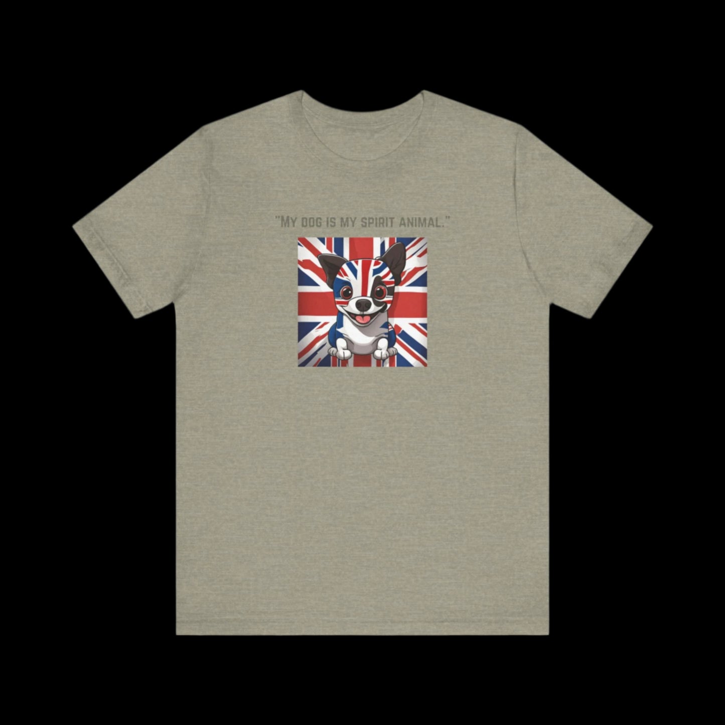 Unisex "My dog is my spirit animal." Jersey Short Sleeve T-shirt - Sniff Waggle And Walk light green