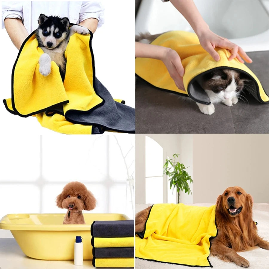microfiber towel pet drying towel - Sniff Waggle And Walk