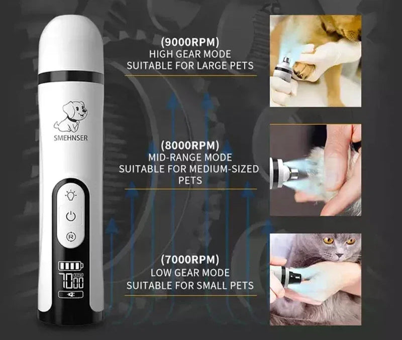 USB Electric Pet Nail Clippers. - Sniff Waggle And Walk