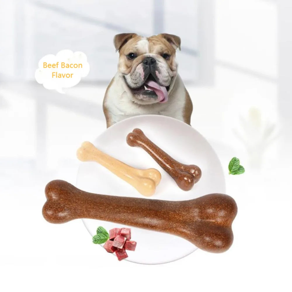 beef flavoured Nearly Indestructible Natural Non-Toxic Anti-bite bone. - Sniff Waggle And Walk