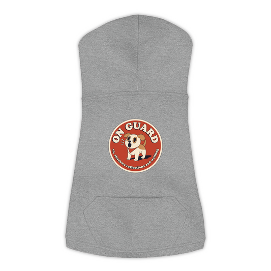 On Guard Dog Hoodie in Granite Heather, sizes L-3XL