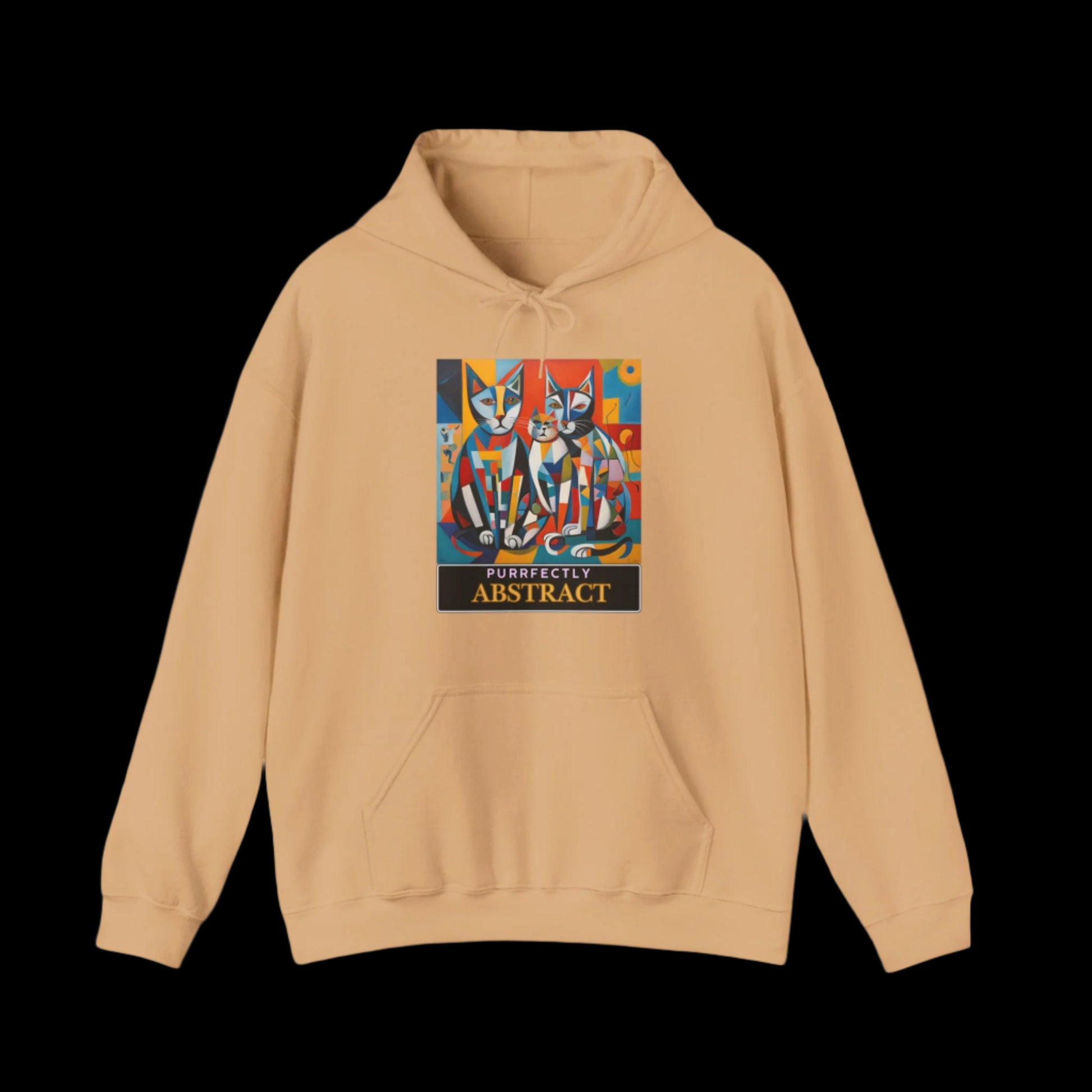 cat art hoodie clothing pussy peach