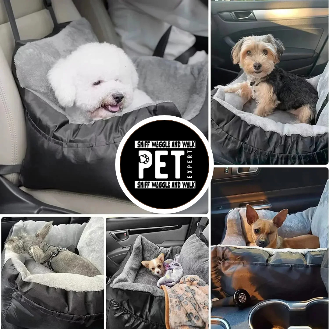 SnugRider™ Luxury Dog Car Seat & Travel Bed | Washable, Safe & Comfy Ride for Pets