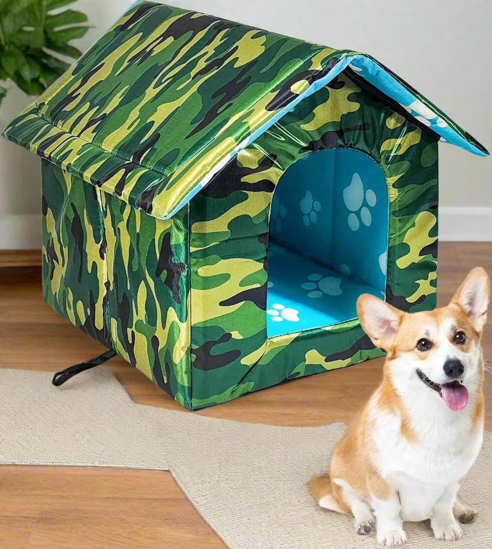 pet tent shelter green view