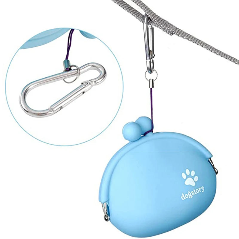 blue dog Waterproof Travel Food Storage compartment. - Sniff Waggle And Walk