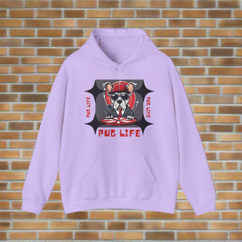Hooded Sweatshirt - Sniff Waggle And Walk pink