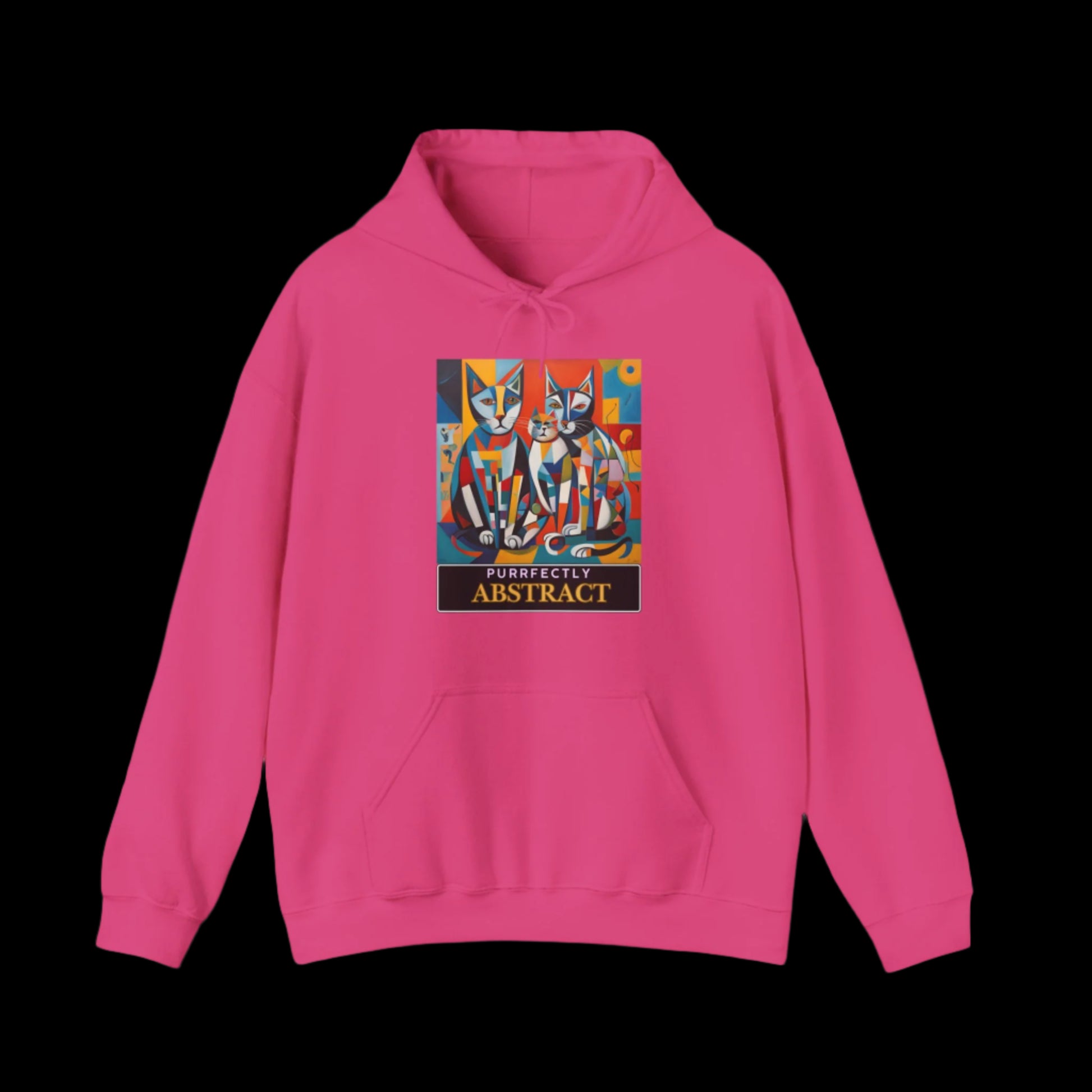 cat art hoodie clothing pussy pink