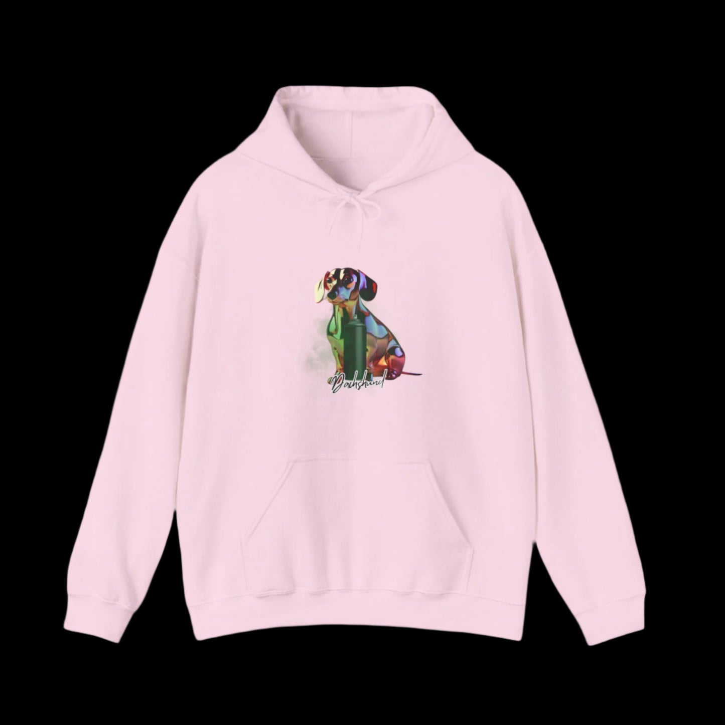 pink dachshund hoodie, dachshund lover gift, dog lover hoodie, cozy dog hoodie pink