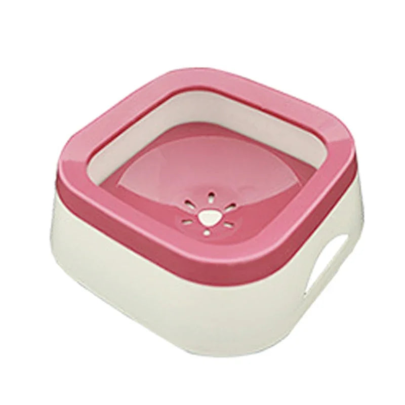 pink No Splash Bowl pet Bowl - Sniff Waggle And Walk