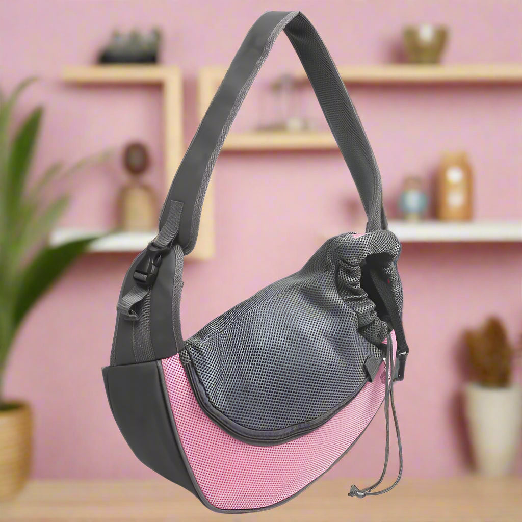 pink Pet Carrier. - Sniff Waggle And Walk