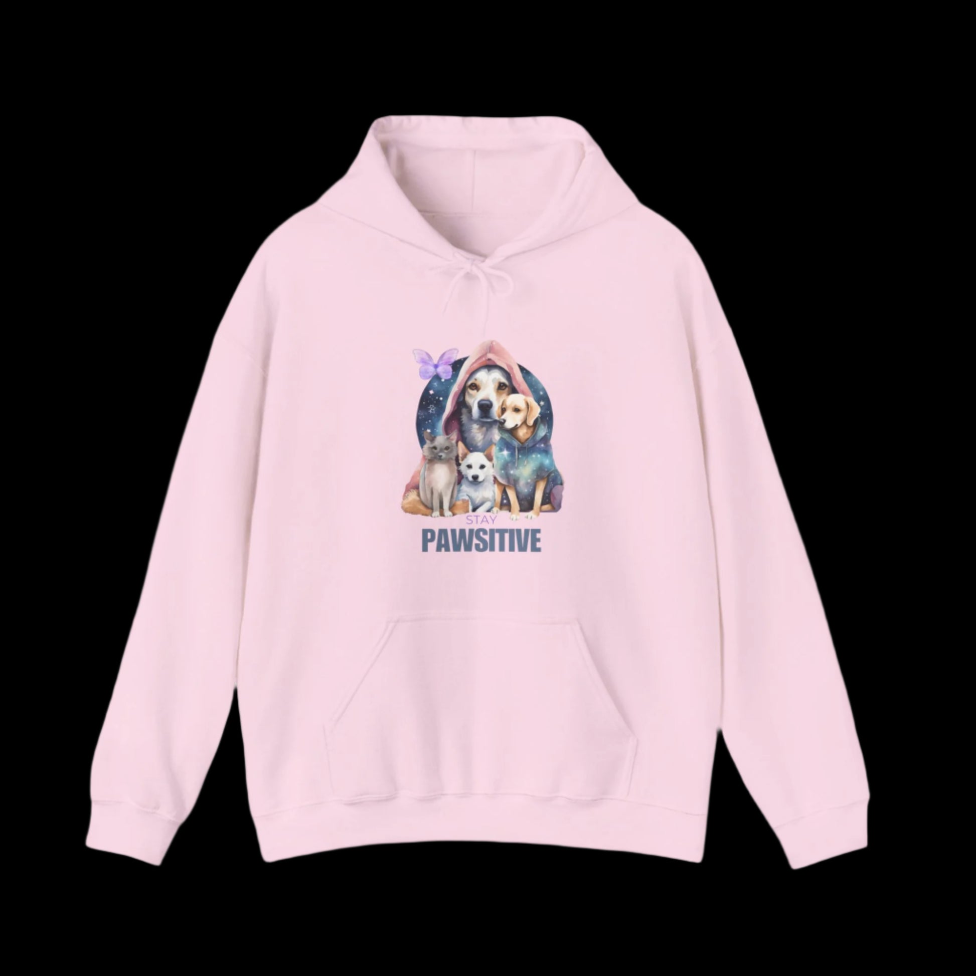 stay pawsitive dog lovers hoodie gift premium best pink