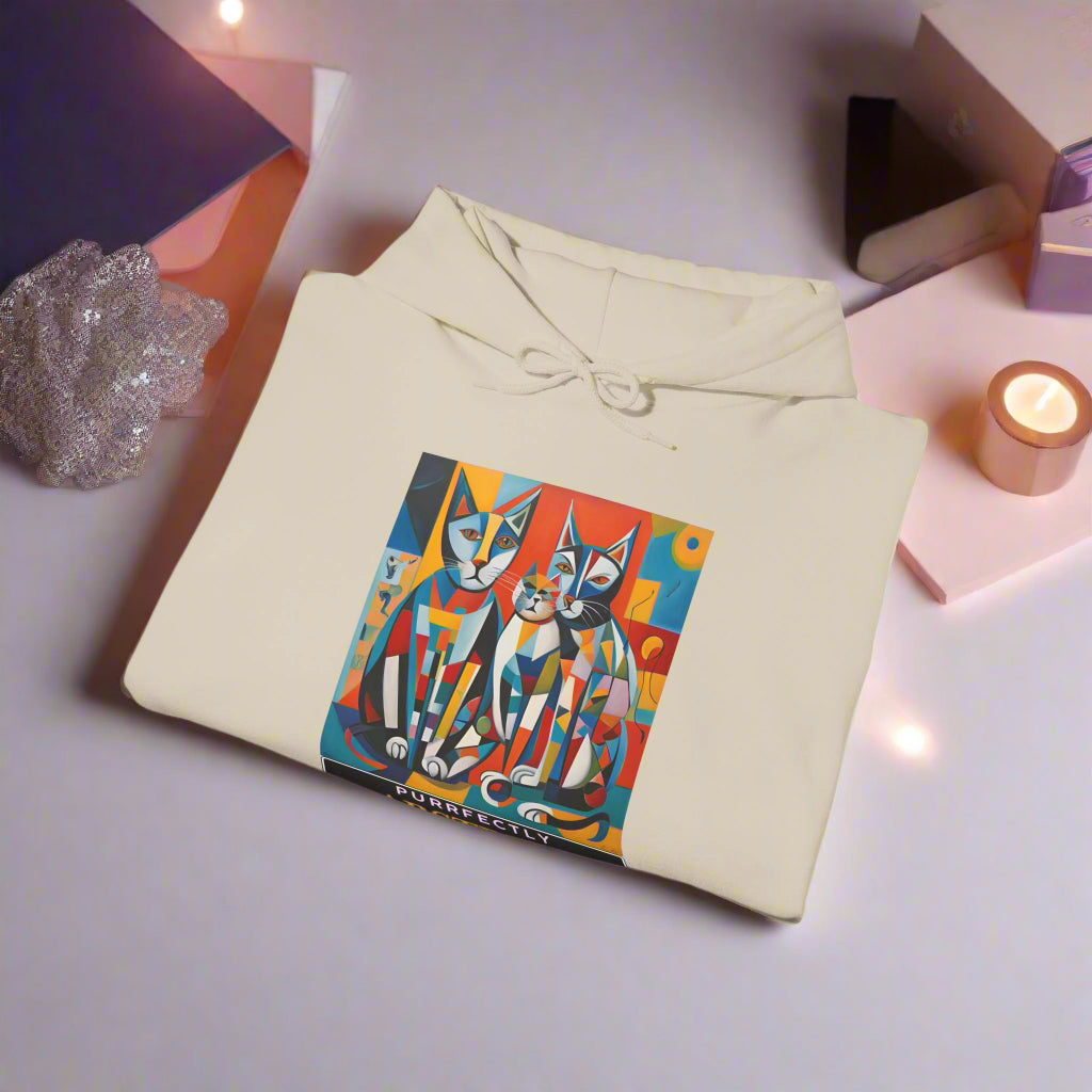 premium artwork cat hoodie dog and cat clothing