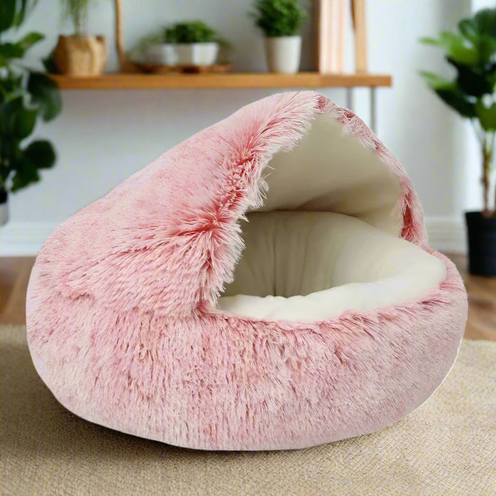 snugglenest in pink cat bed pet