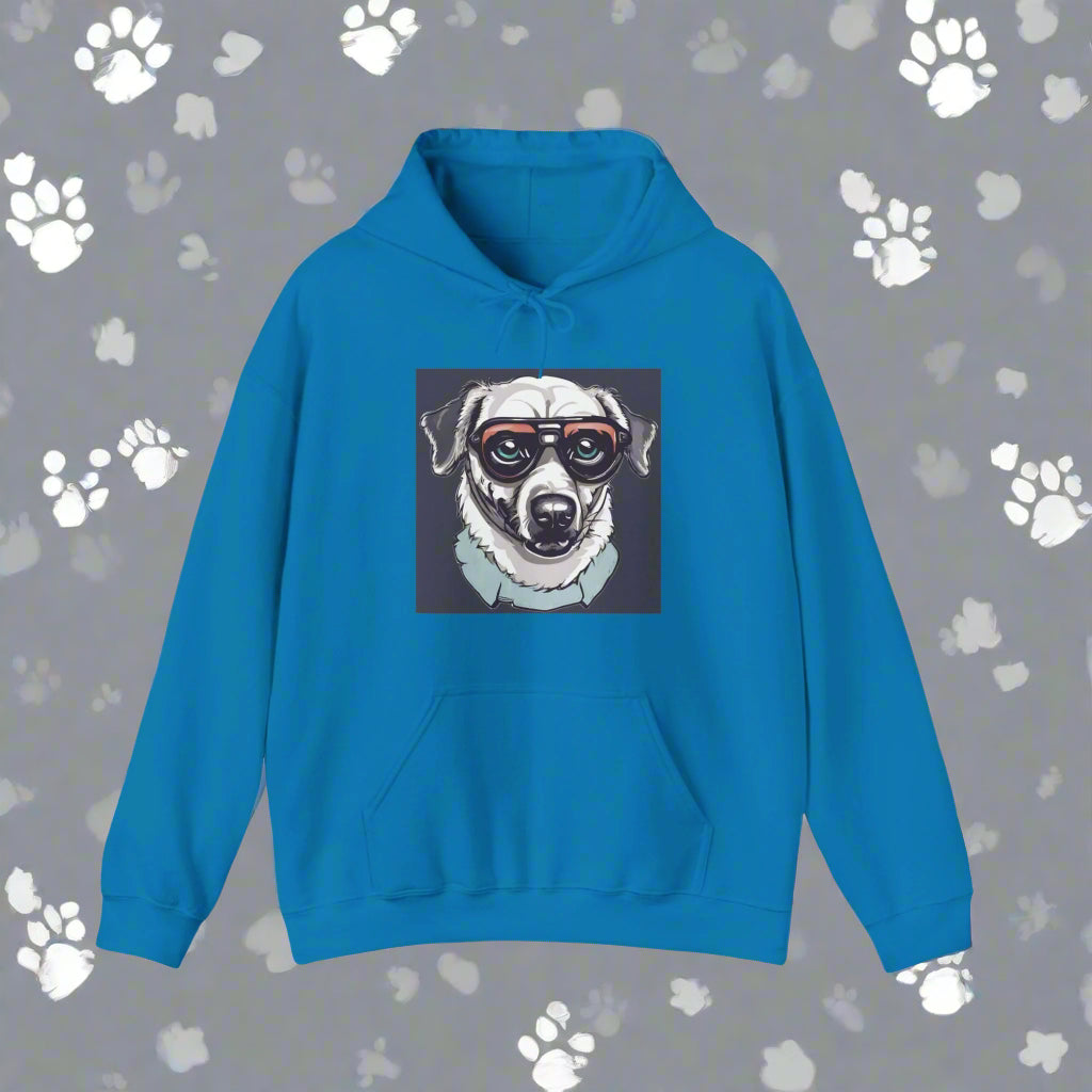 gift ideas dog walker hoodie blue premium eco friendly sweatshirt