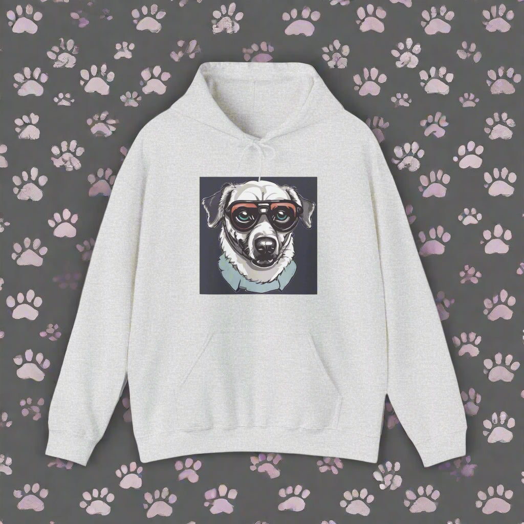 gray dog hoodie clothing best gift idea