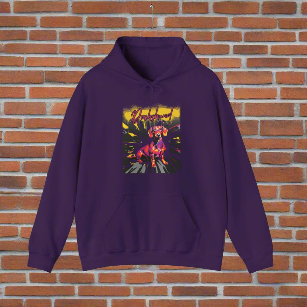 purple dark blue dark dachshund dog lover quality premium hoodie