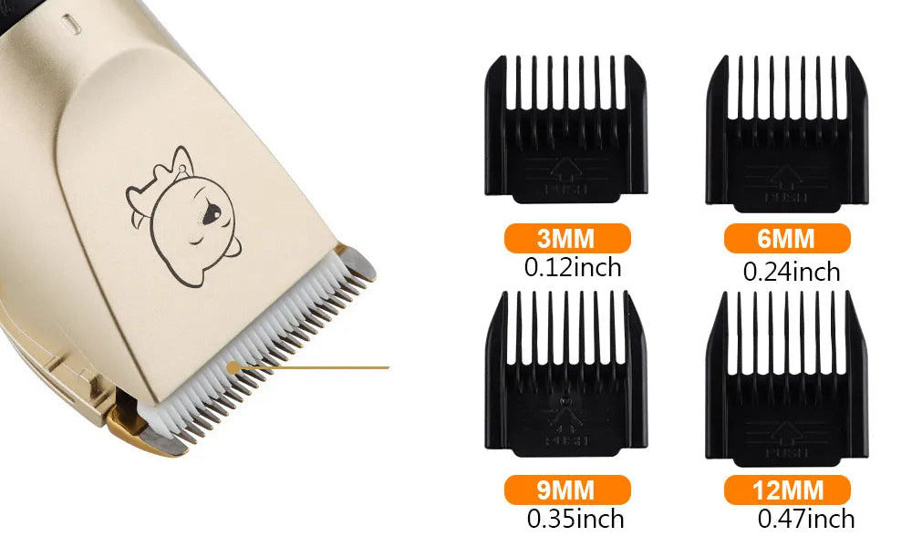 quiet pet hair Electrical Grooming Trimmer USB Rechargeable Low Decibel. - Sniff Waggle And Walk