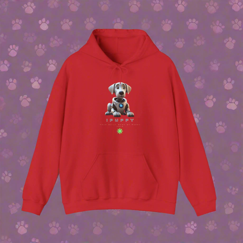red dog hoodie ipuppy robot dog hoodie